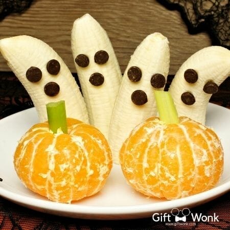 Non-candy Halloween treats - ghost banana treats
