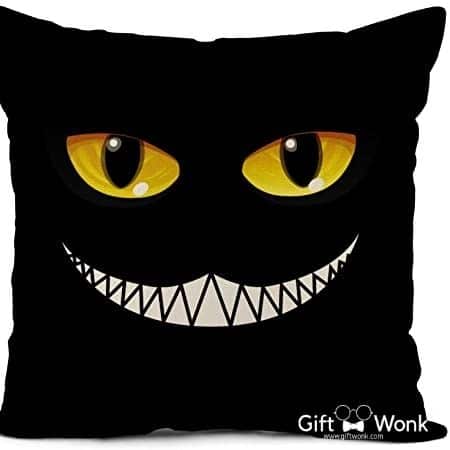 Halloween Gifts - Cheshire Cat Throw Pillow Cover for girls