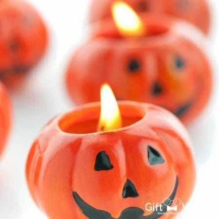 Novelty Halloween Gift - ceramic Halloween pumpkin candles