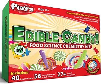 christmas gift ideas for kids - diy edible candy food science chemistry kit