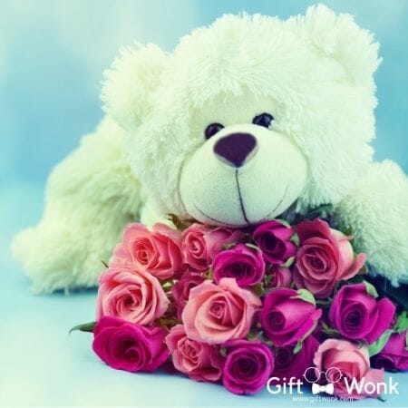 Christmas Gifts for Girlfriends - Rose Teddy Bear