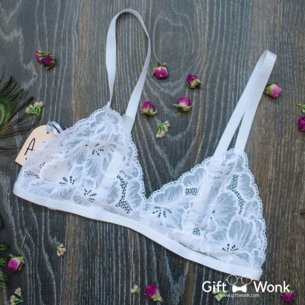 A picture of a white and sultry lingerie